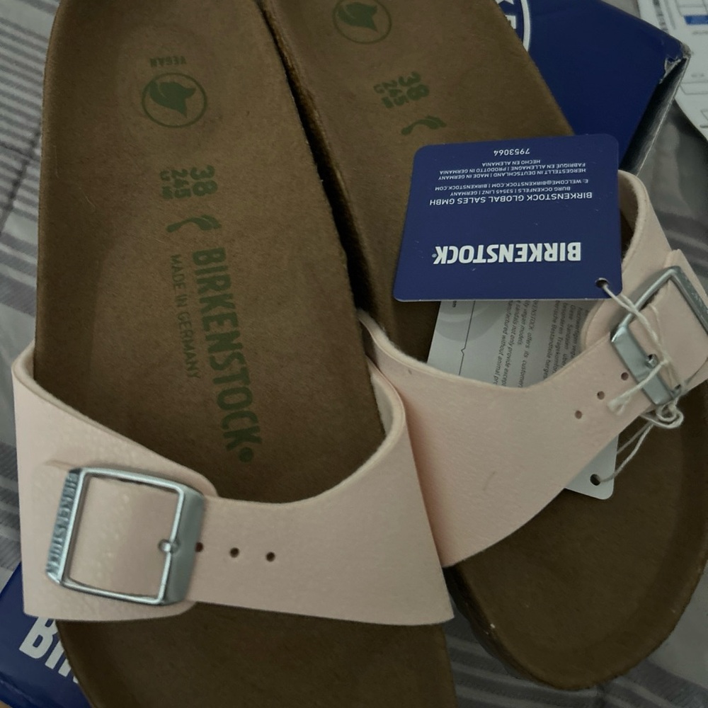 Birkenstock MADRID Sandals in Soft Rose (LIGHT PINK) US Size 7-7.5 BRAND NEW BOX - Picture 7 of 16